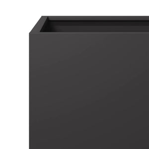 vidaXL Garden Planter Black 40x40x40 cm Steel