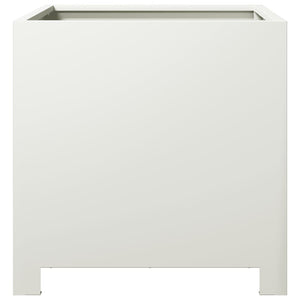 vidaXL Garden Planter White 40x40x40 cm Steel