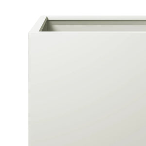 vidaXL Garden Planter White 40x40x40 cm Steel