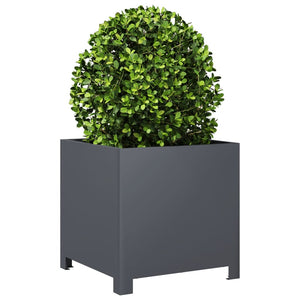 vidaXL Garden Planter Anthracite 40x40x40 cm Steel