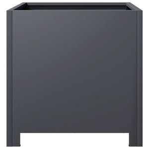 vidaXL Garden Planter Anthracite 40x40x40 cm Steel