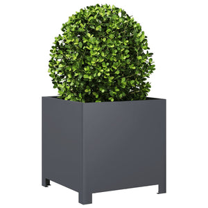 vidaXL Garden Planters 2 pcs Anthracite 40x40x40 cm Steel