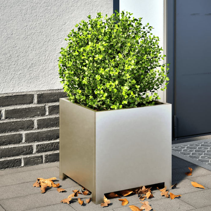 vidaXL Garden Planter 40x40x40 cm Stainless Steel