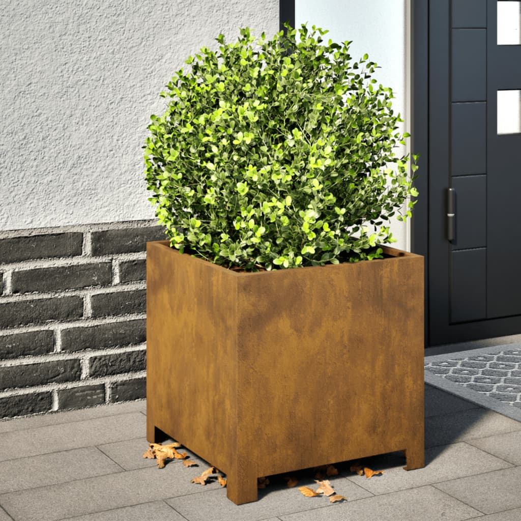 vidaXL Garden Planter 40x40x40 cm Corten Steel