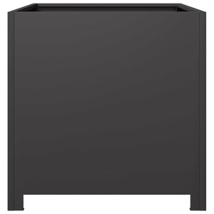 vidaXL Garden Planter Black 50x50x50 cm Steel