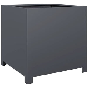 vidaXL Garden Planter Anthracite 50x50x50 cm Steel