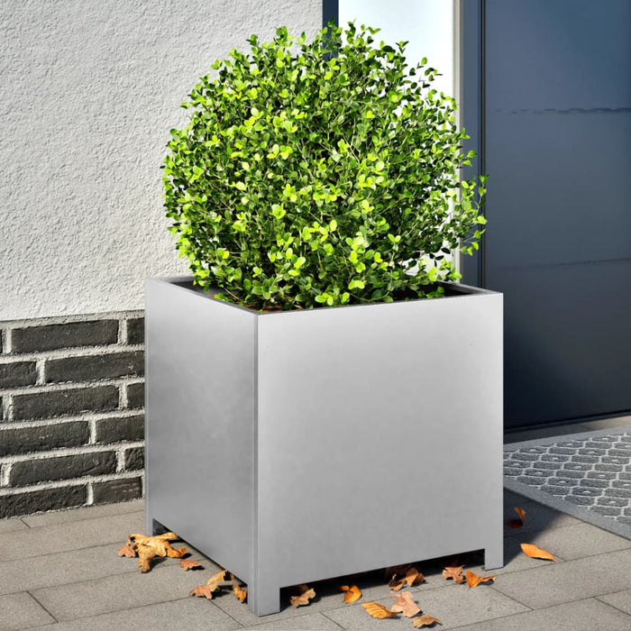 vidaXL Garden Planter 50x50x50 cm Galvanised Steel