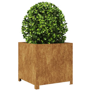 vidaXL Garden Planter 50x50x50 cm Corten Steel