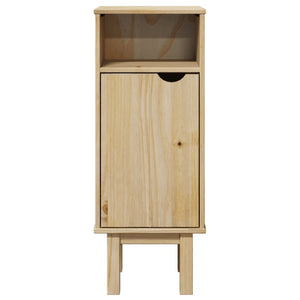 vidaXL Bathroom Cabinet OTTA 35x30x90 cm Solid Wood Pine