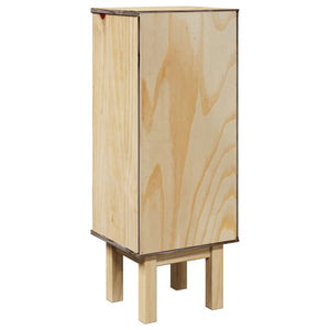 vidaXL Bathroom Cabinet OTTA 35x30x90 cm Solid Wood Pine