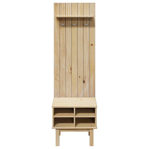 vidaXL Hall Unit OTTA 50x40x160 cm Solid Wood Pine