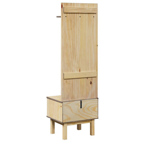 vidaXL Hall Unit OTTA 50x40x160 cm Solid Wood Pine