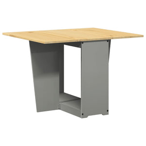 vidaXL Butterfly Dining Table Foldable Corona Grey Solid Wood Pine