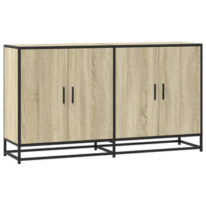 vidaXL Sideboard Sonoma Oak 134x35x76 cm Engineered Wood