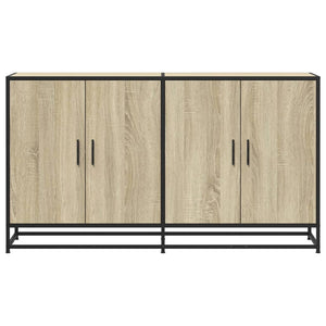 vidaXL Sideboard Sonoma Oak 134x35x76 cm Engineered Wood