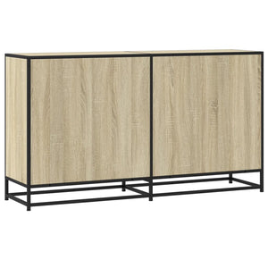 vidaXL Sideboard Sonoma Oak 134x35x76 cm Engineered Wood