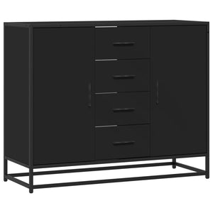 vidaXL Sideboard Black 92x35x76 cm Engineered Wood