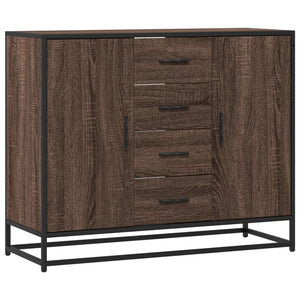 vidaXL Sideboard Brown Oak 92x35x76 cm Engineered Wood