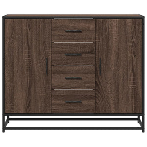 vidaXL Sideboard Brown Oak 92x35x76 cm Engineered Wood