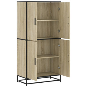 vidaXL Highboard Sonoma Oak 68x35x139 cm Engineered Wood