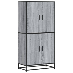 vidaXL Highboard Grey Sonoma 68x35x139 cm Engineered Wood