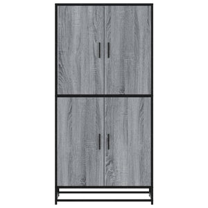 vidaXL Highboard Grey Sonoma 68x35x139 cm Engineered Wood