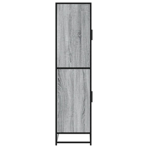 vidaXL Highboard Grey Sonoma 68x35x139 cm Engineered Wood