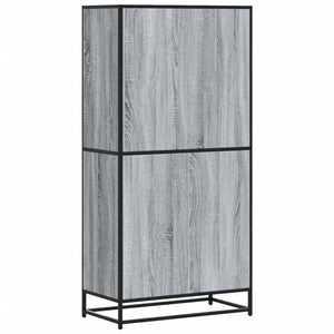 vidaXL Highboard Grey Sonoma 68x35x139 cm Engineered Wood