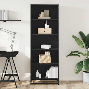 vidaXL Bookcase Black 60x35x170.5 cm Engineered Wood