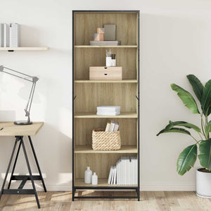 vidaXL Bookcase Sonoma Oak 60x35x170.5 cm Engineered Wood