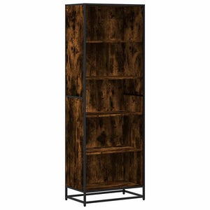 vidaXL Bookcase Smoked Oak 60x35x170.5 cm Engineered Wood