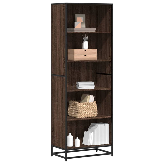 vidaXL Bookcase Brown Oak 60x35x170.5 cm Engineered Wood