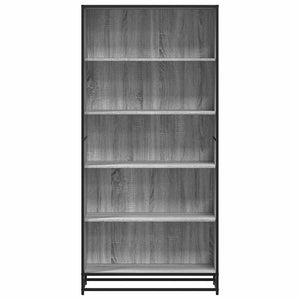 vidaXL Bookcase Grey Sonoma 80.5x35x170.5 cm Engineered Wood