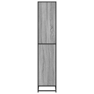 vidaXL Bookcase Grey Sonoma 80.5x35x170.5 cm Engineered Wood