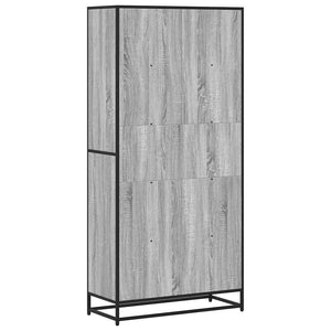 vidaXL Bookcase Grey Sonoma 80.5x35x170.5 cm Engineered Wood