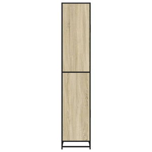 vidaXL Bathroom Cabinet Sonoma Oak 35x37.5x188.5 cm Engineered Wood and Metal