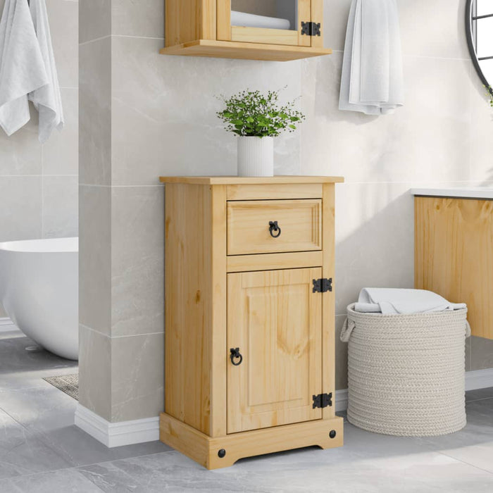 vidaXL Bathroom Cabinet Corona 45x33x80 cm Solid Wood Pine