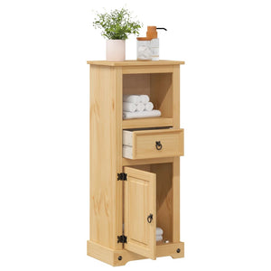 vidaXL Bathroom Cabinet Corona 45x33x110 cm Solid Wood Pine