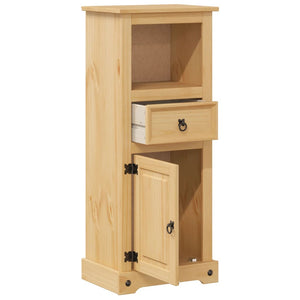 vidaXL Bathroom Cabinet Corona 45x33x110 cm Solid Wood Pine