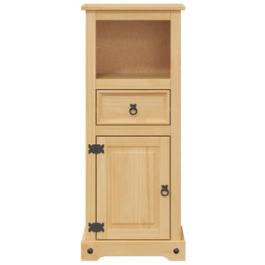 vidaXL Bathroom Cabinet Corona 45x33x110 cm Solid Wood Pine