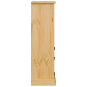 vidaXL Bathroom Cabinet Corona 45x33x110 cm Solid Wood Pine