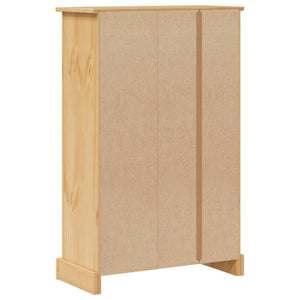 vidaXL Bathroom Cabinet Corona 70x33x110 cm Solid Wood Pine