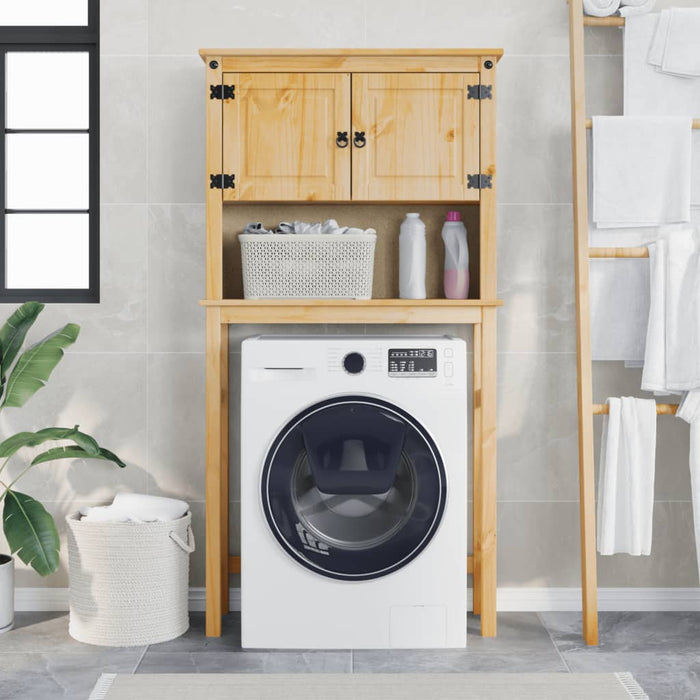 vidaXL Bathroom Washing Machine Cabinet Corona Solid Wood Pine