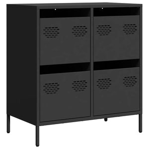 vidaXL Sideboard Black 68x39x73.5 cm Cold-rolled Steel