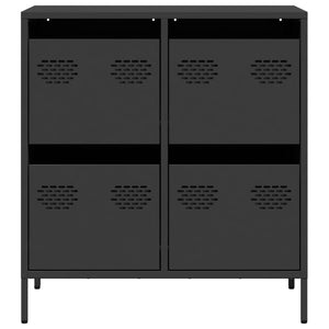 vidaXL Sideboard Black 68x39x73.5 cm Cold-rolled Steel