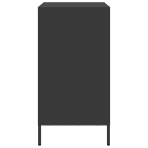 vidaXL Sideboard Black 68x39x73.5 cm Cold-rolled Steel