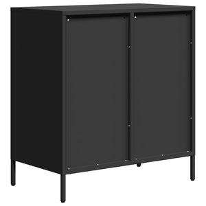 vidaXL Sideboard Black 68x39x73.5 cm Cold-rolled Steel