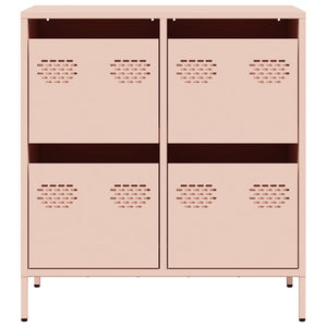 vidaXL Sideboard Pink 68x39x73.5 cm Cold-rolled Steel