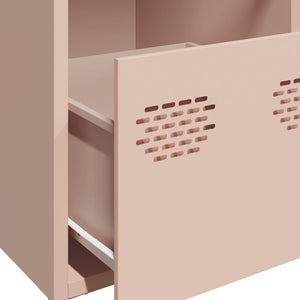 vidaXL Sideboard Pink 68x39x73.5 cm Cold-rolled Steel