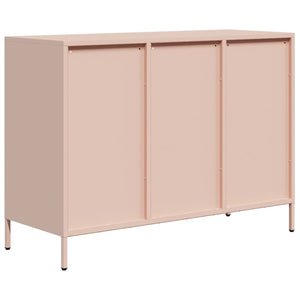 vidaXL Sideboard Pink 101.5x39x73.5 cm Cold-rolled Steel